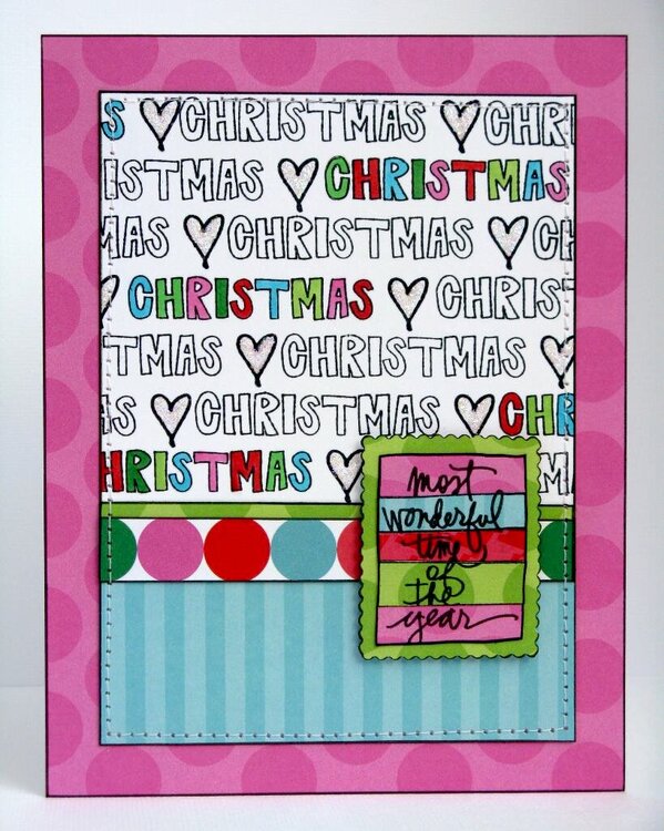 Technique Tuesday Studio AE Christmas Card by Mendi Yoshikawa