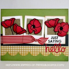 Technique Tuesday Poppies Card by Mendi Yoshikawa