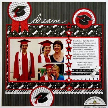 Doodlebug "The Graduates" Layout by Mendi Yoshikawa