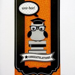Doodlebug "The Graduates" Owl Card by Mendi Yoshikawa