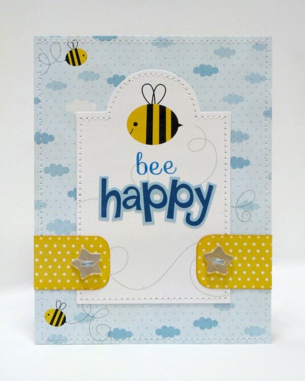 Bella Blvd Tiny Tots Bee Happy Card by Mendi Yoshikawa