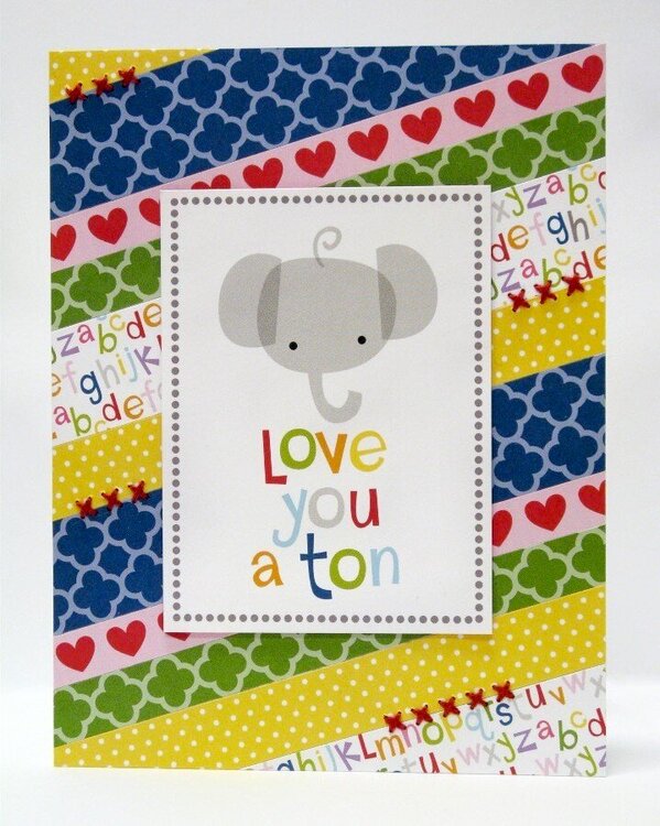 Bella Blvd. Tiny Tots Elephant Card by Mendi Yoshikawa