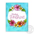 Sunny Studio Tropical Paradise Hibiscus Card by Mendi Yoshikawa