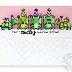 Sunny Studio Froggy Friends & Turtley Awesome Card by Mendi