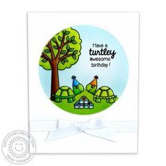 Sunny Studio Turtley Awesome Card by Mendi Yoshikawa