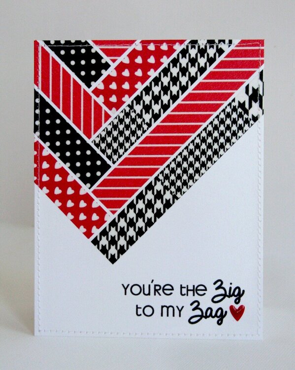 Washi Tape Valentine&#039;s Day Card by Mendi Yoshikawa