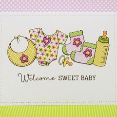 Technique Tuesday Bundle of Joy Baby Card by Mendi Yoshikawa