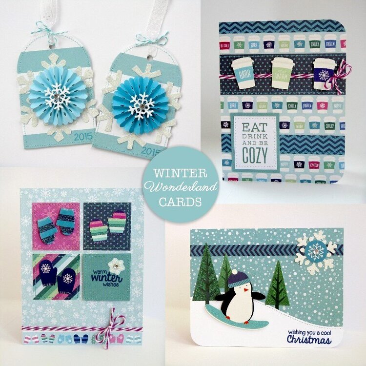 Pebbles Winter Wonderland Christmas Cards by Mendi Yoshikawa