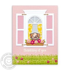 Sunny Studio Wonderful Windows Thinking of You Card by Mendi Yoshikawa