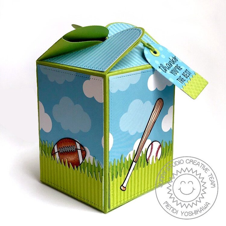 Sunny Studio Sports Themed Wrap Around Box by Mendi Yoshikawa