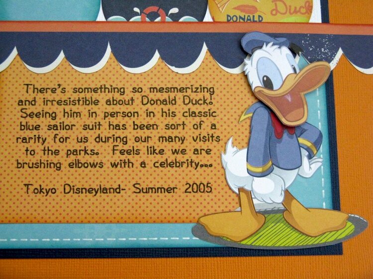 Disney Donald Duck Love Layout by Mendi Yoshikawa