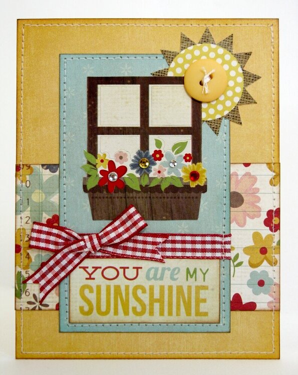 Simple Stories Summer Fresh Sunshine Card by Mendi Yoshikawa