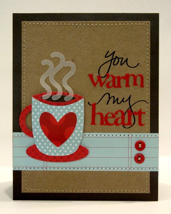 You Warm My Heart Coffee/Cocoa Card by Mendi Yoshikawa
