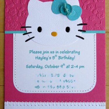 Sizzix Hello Kitty Birthday Invites & Bag Toppers