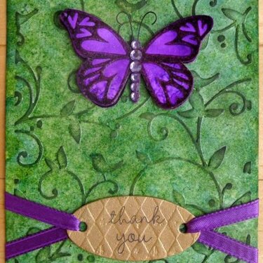 Thinking Inking Week 9 Part 2 Butterfly Card