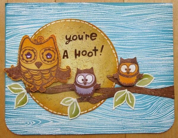 Thinking Inking Week 9 Part 1 Owl Card