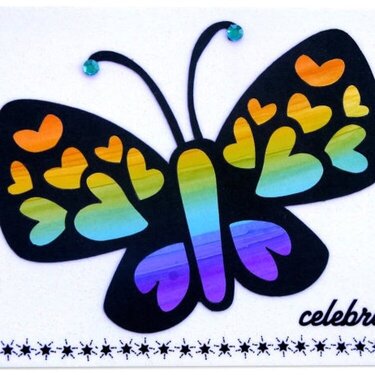Thinking Inking Week 5 Part 1 Butterfly Card