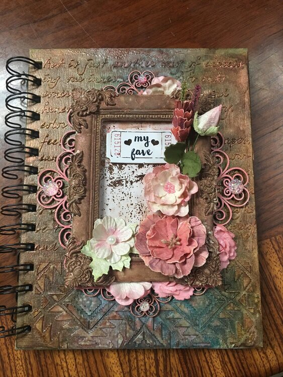 Mixed media journal cover
