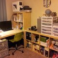 This was my old scrap corner of the office at the old house...