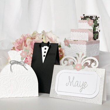 Echo Park Paper &quot;Wedding Day&quot; Favor Boxes and Card