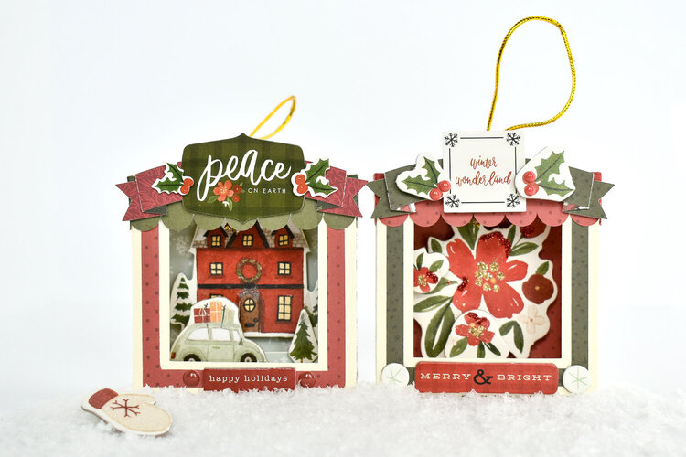 Hello Christmas Merry Box Ornaments