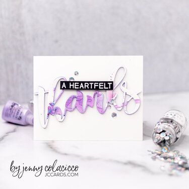 Die Cut Watercolor Thanks