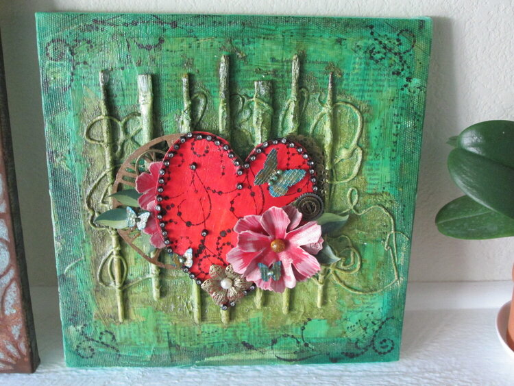 Multi Media Heart with Brushes