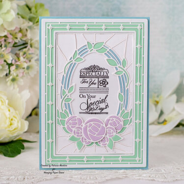 Deco Blooms Birthday Card