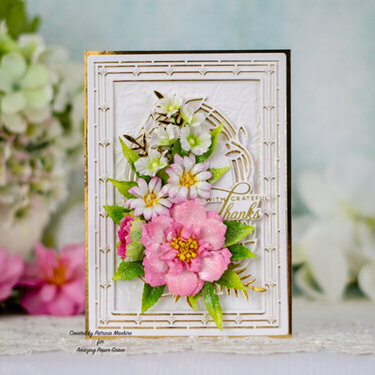 Amazing Paper Grace - Stained Glass Deco Bloom card