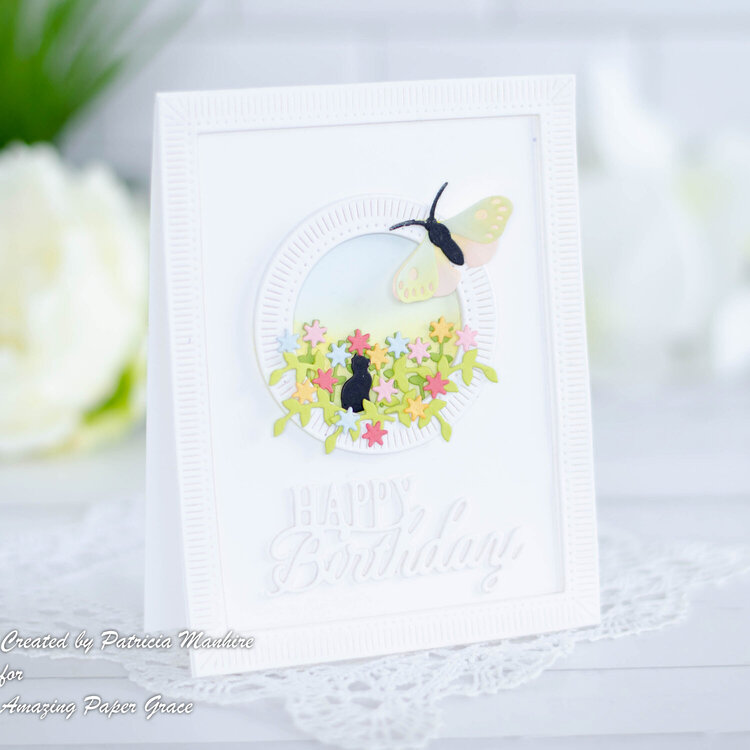 Amazing Paper Grace Garden Scene Birthday