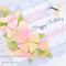Amazing Paper Grace Romantic Slimline Borders Birthday Card