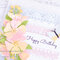 Amazing Paper Grace Romantic Slimline Borders Birthday Card