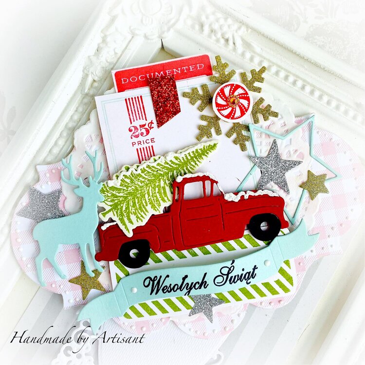 &quot;Red truck&quot; Christmas card