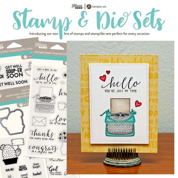 Jillibean Soup has the cutest Die and Clear Acrylic Stamp Sets