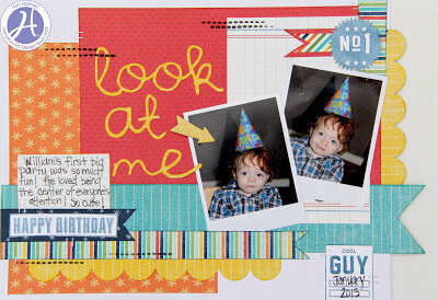 Look at Me layout by Kim Holmes