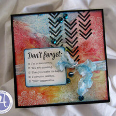 DonÂ�t Forget card by Vivian Keh