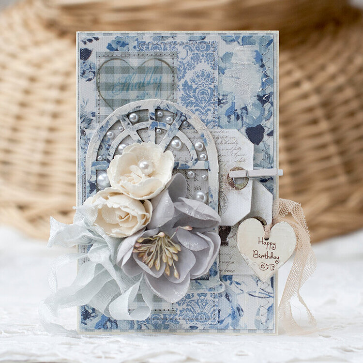 Shabby Card for FabScraps