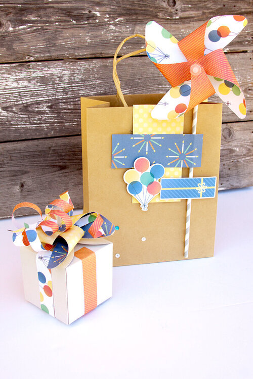 Pinwheel Punch Board Gift Wrap