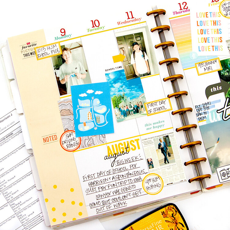 Memory Planner! Big Happy Planner + Stamping and Printables