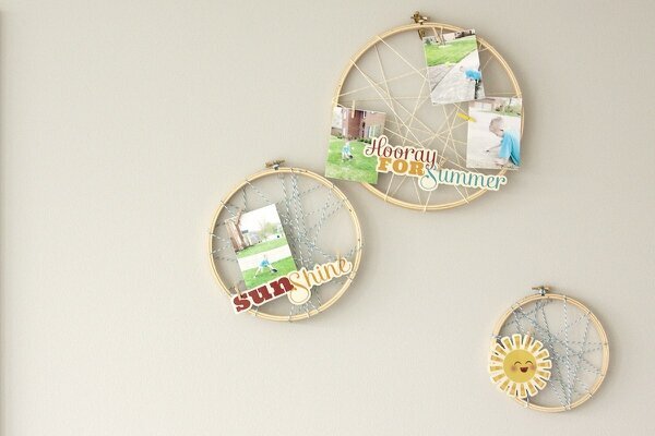 Altered hoops {Imaginisce + the Twinery}