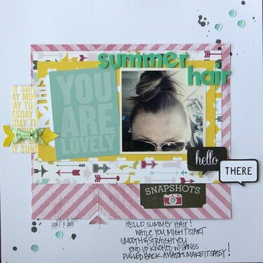 Summer Hair {Scraptastic July Out On the Town}