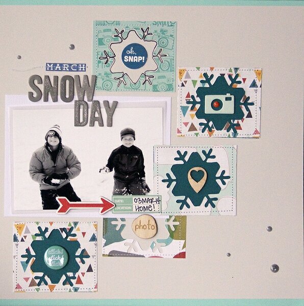 March Snow Day + PROCESS VIDEO {Scraptastic Kits}