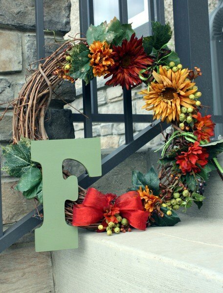 Monogrammed wreath