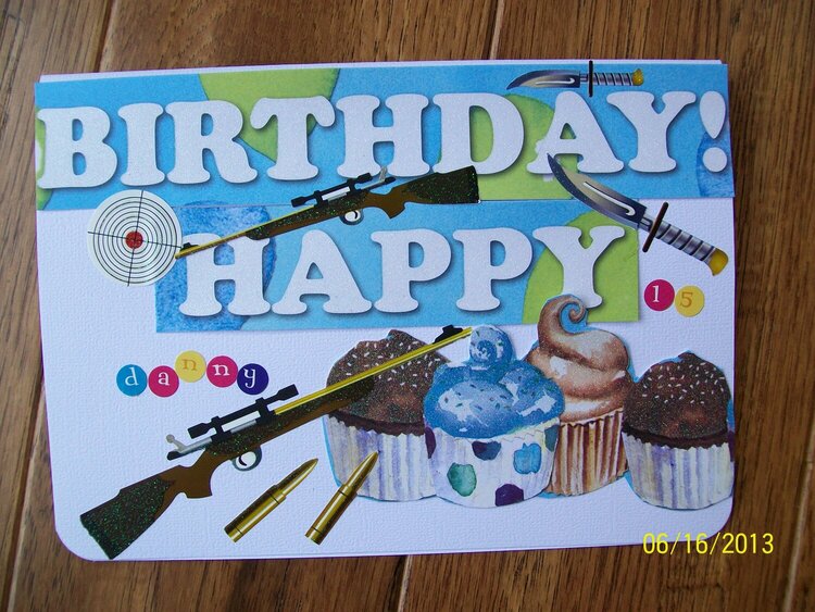 B day card for my grandson