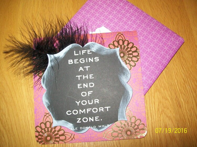 Comfort card for my sis that lost her husban one year ago 7-26-15