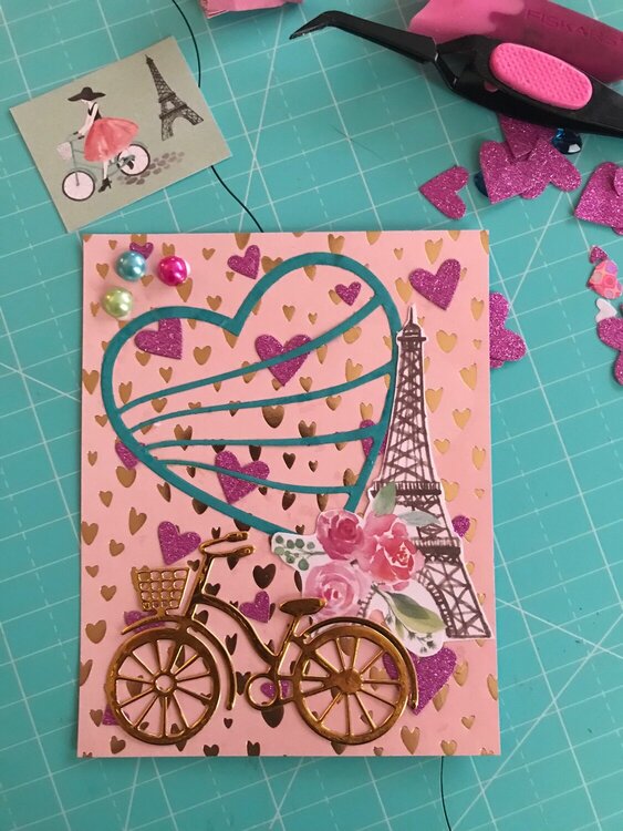 Eiffel &amp;amp; Bike card