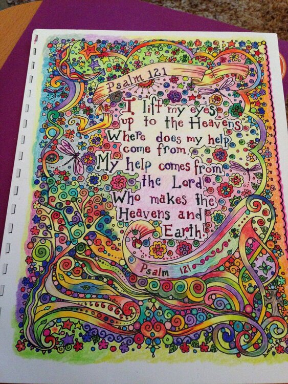 Psalm 121 Adult Coloring Pages