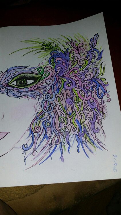 Lucy, my sis colored this pic!