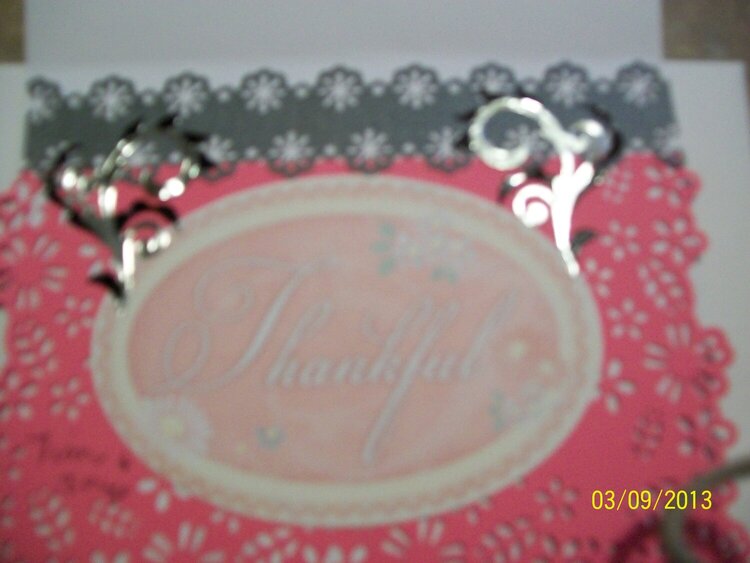 Breast Cancer Awareness/inside of card