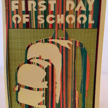 First Day of School card